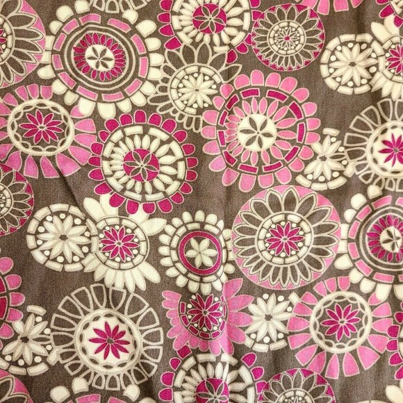 CROFT & BARROW Pink Gray Geometric A Line Side Zip Skirt Womens Size 6 - Picture 2 of 6